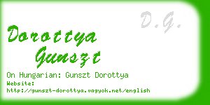 dorottya gunszt business card